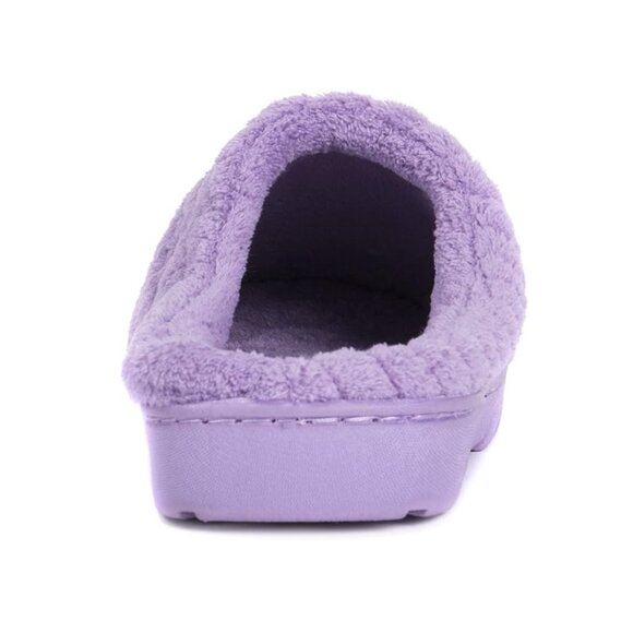 No Box MukLuk Women Micro Chenille Trimmed Clog Slipper Purple M (7-8) $40 1C439 - Picture 2 of 4